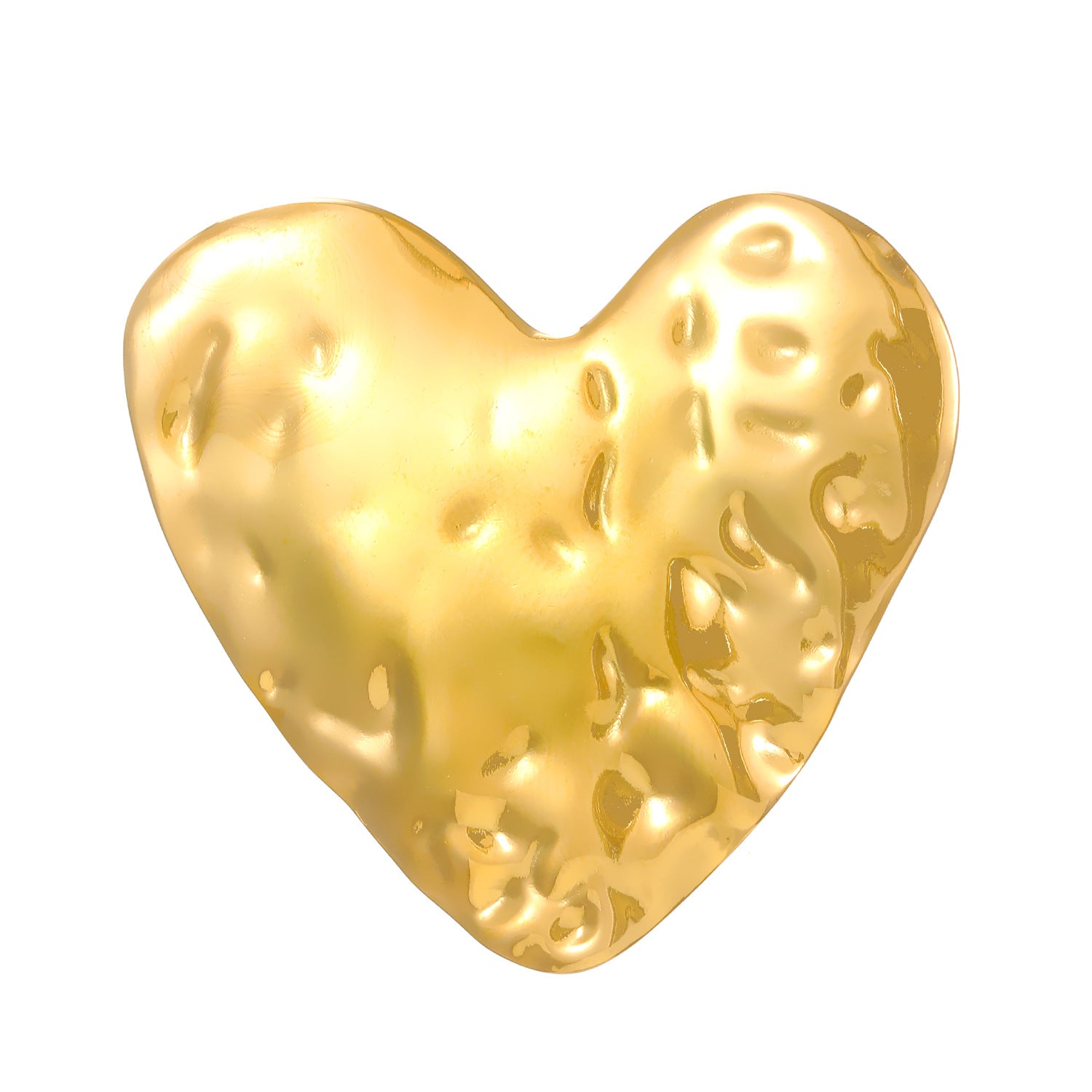 Wholesale  18k Convex and Concave Texture Round Ring Women's Ring